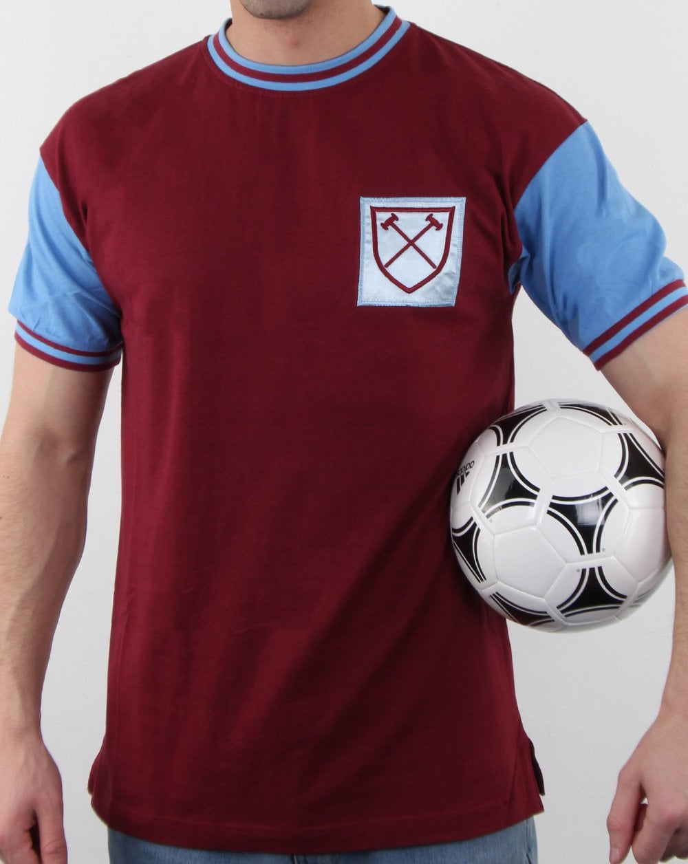 80er Casual Classics West Ham 1966 Hemd Bordeaux