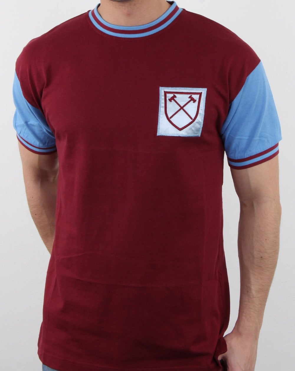 80er Casual Classics West Ham 1966 Hemd Bordeaux