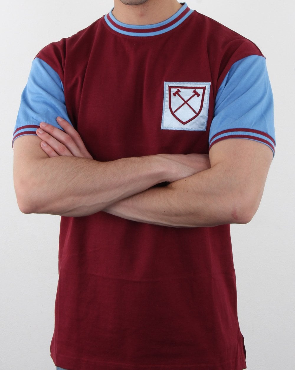 80er Casual Classics West Ham 1966 Hemd Bordeaux