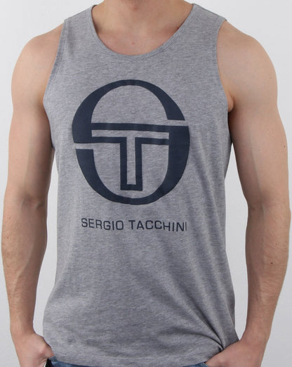 Sergio Tacchini Funes Weste Grau Melange/Navy