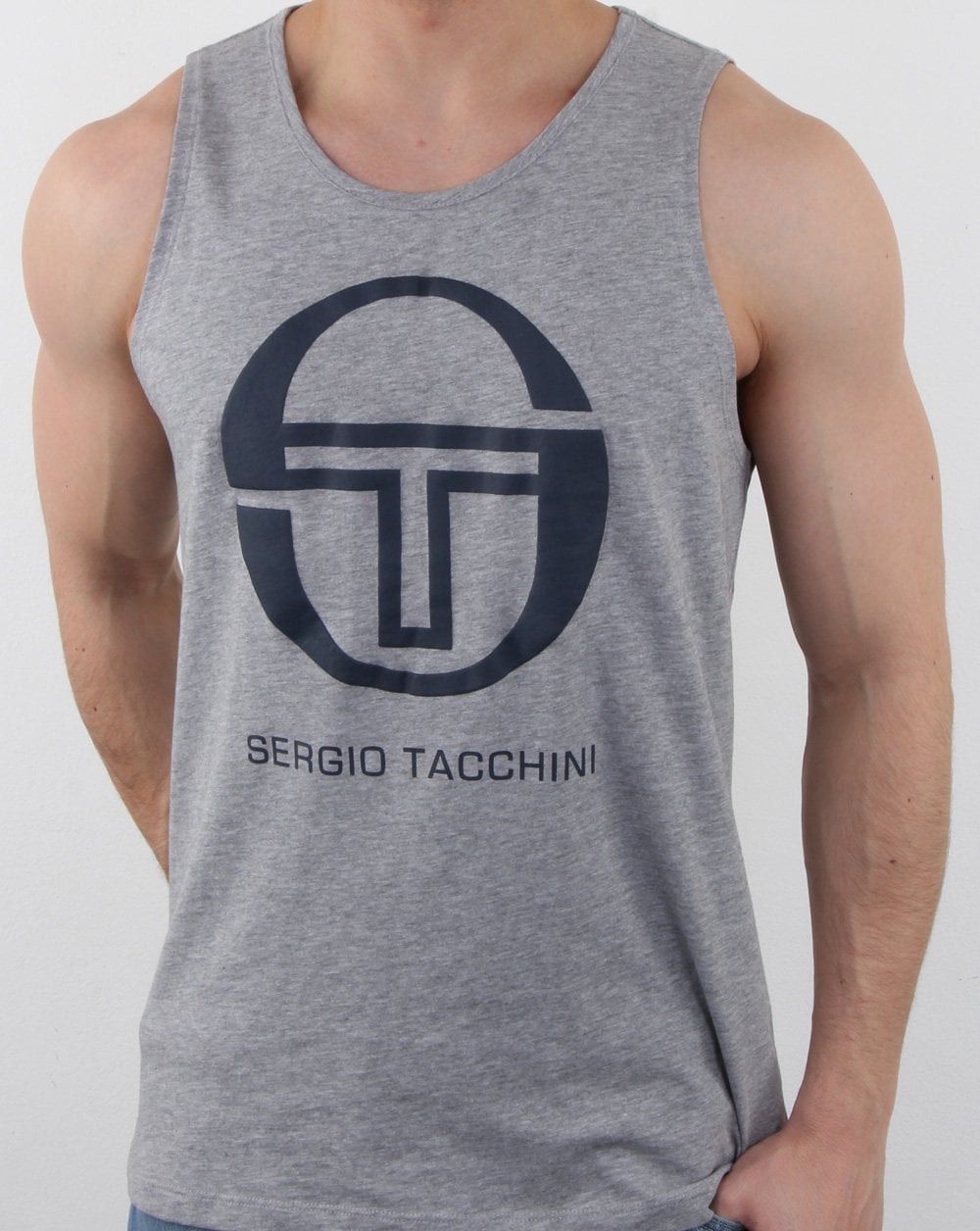 Sergio Tacchini Funes Weste Grau Melange/Navy