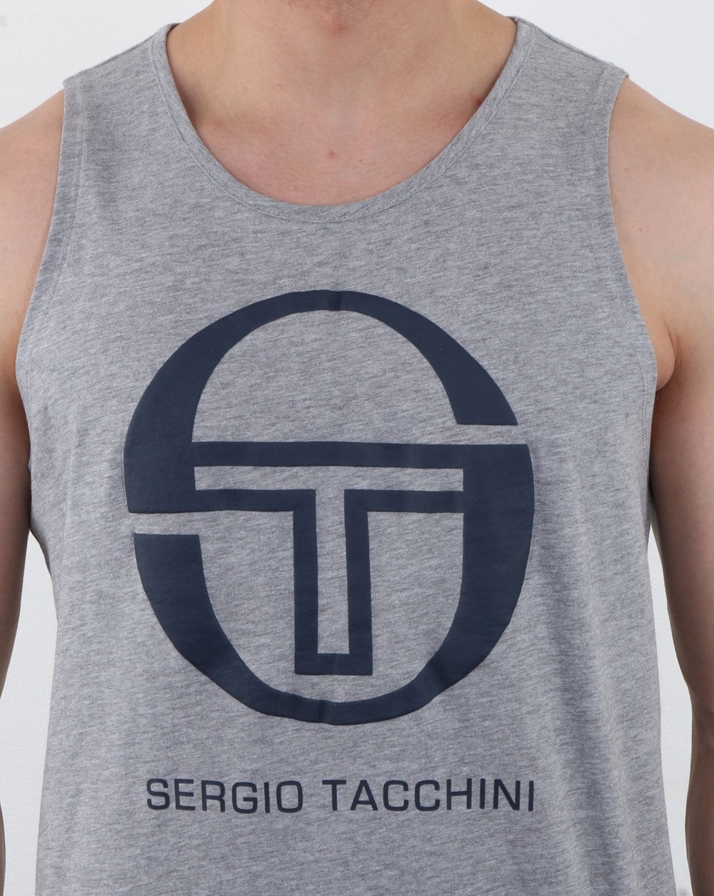 Sergio Tacchini Funes Vest Grey Melange/Navy