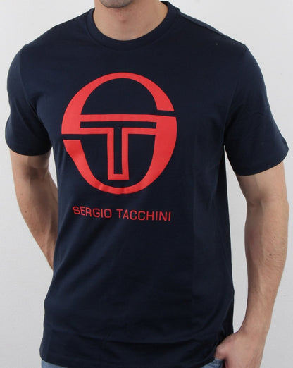 Sergio Tacchini Iberis T-Shirt Marineblau/Rot