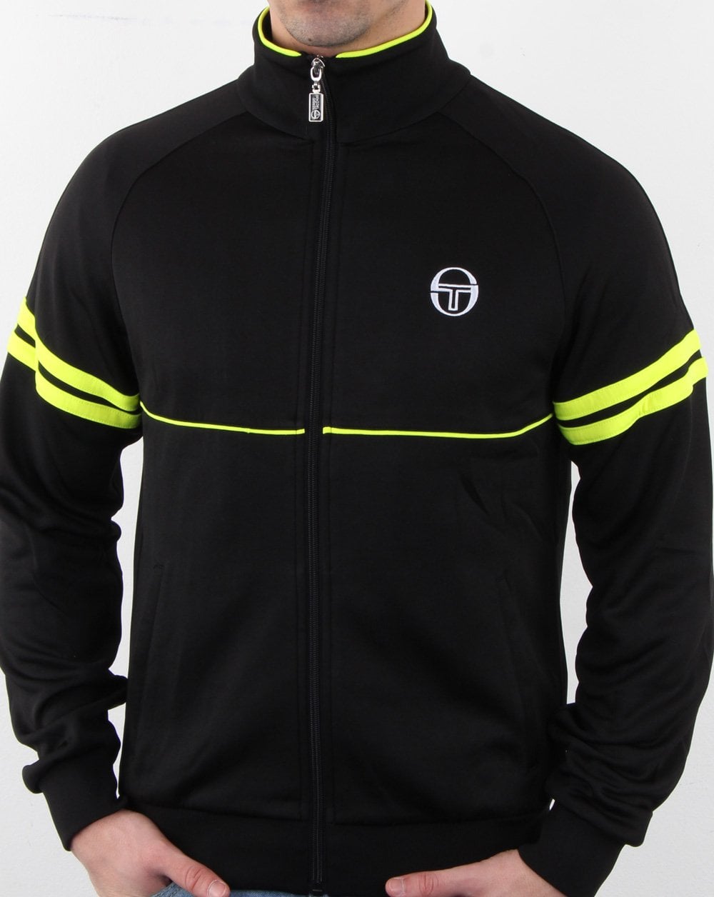 Sergio Tacchini Star Track Top Schwarz/Fluro