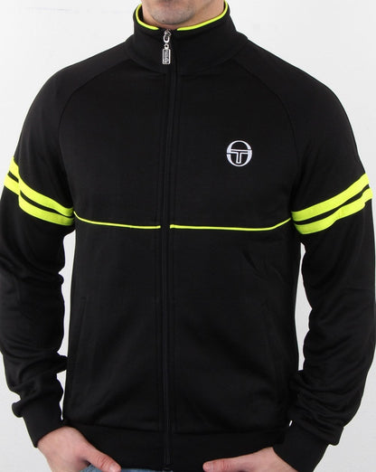 Sergio Tacchini Star Track Top Schwarz/Fluro