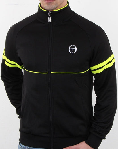 Sergio Tacchini Star Track Top Schwarz/Fluro