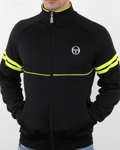 Sergio Tacchini Star Track Top Schwarz/Fluro