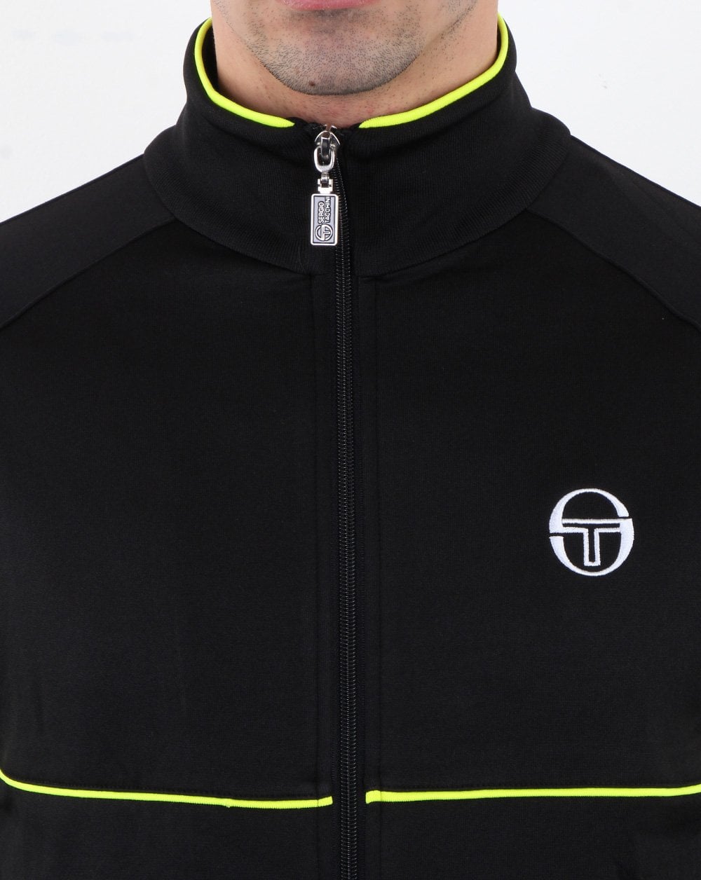 Sergio Tacchini Star Track Top Schwarz/Fluro