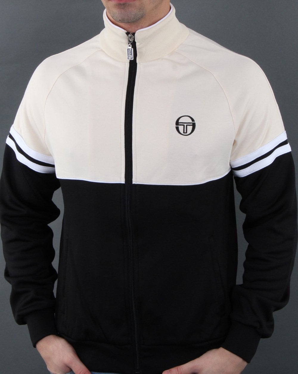 Sergio Tacchini Orion Trainingsjacke Schwarz/Ecru
