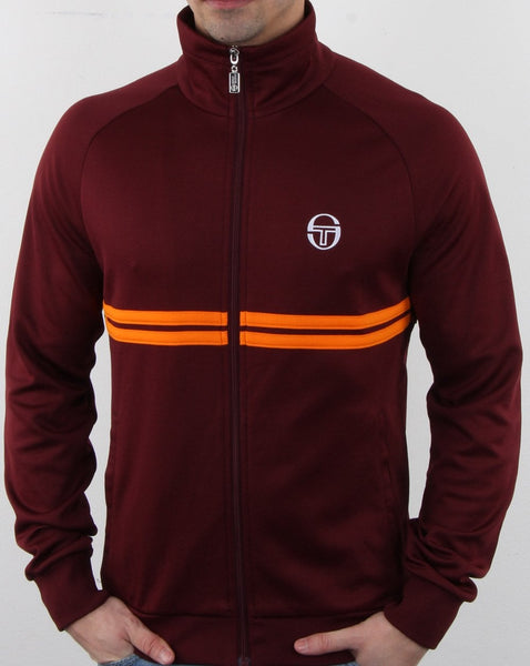 Sergio Tacchini Dallas Track Top Maroon/Orange