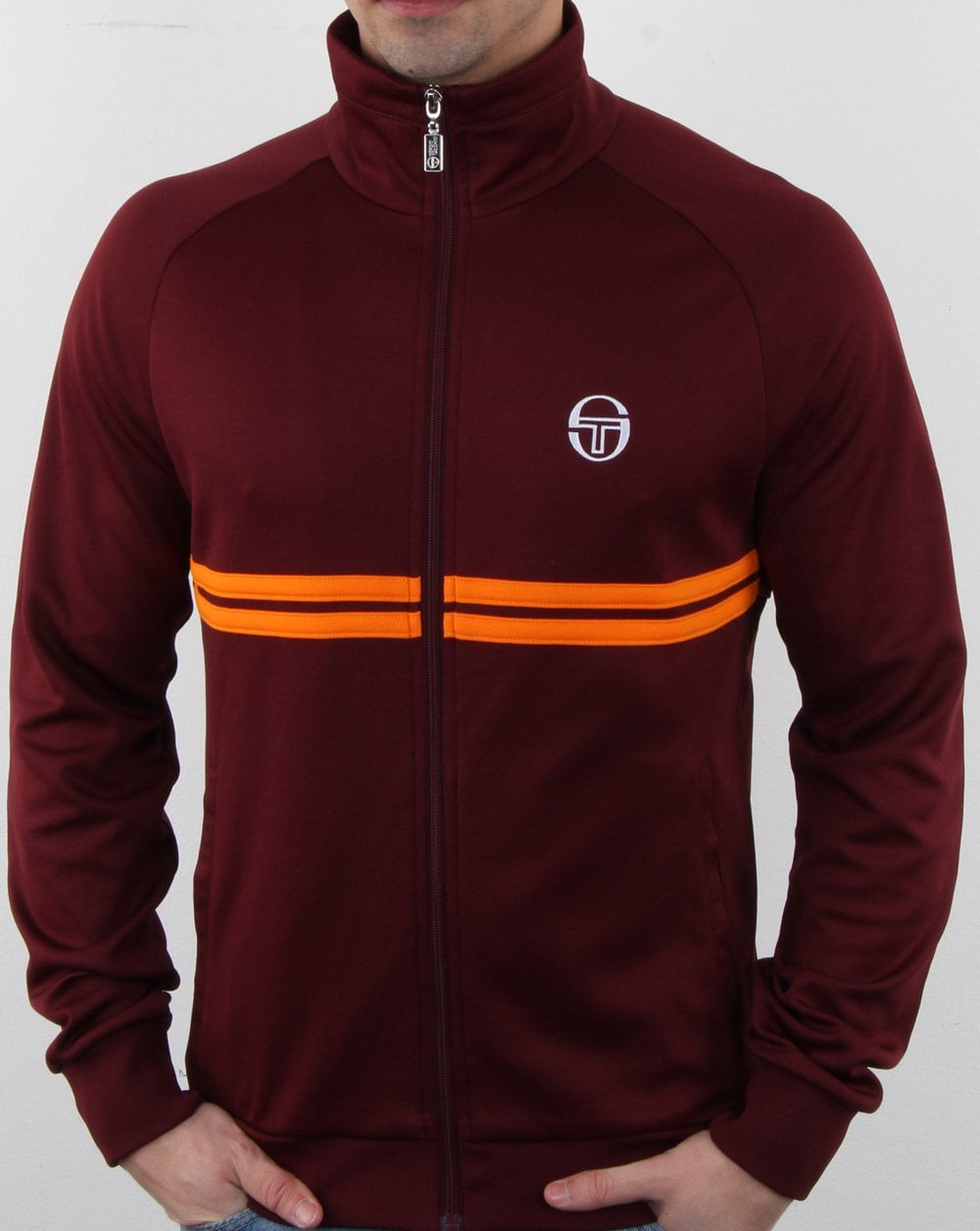 Sergio Tacchini Dallas Track Top Kastanienbraun/Orange
