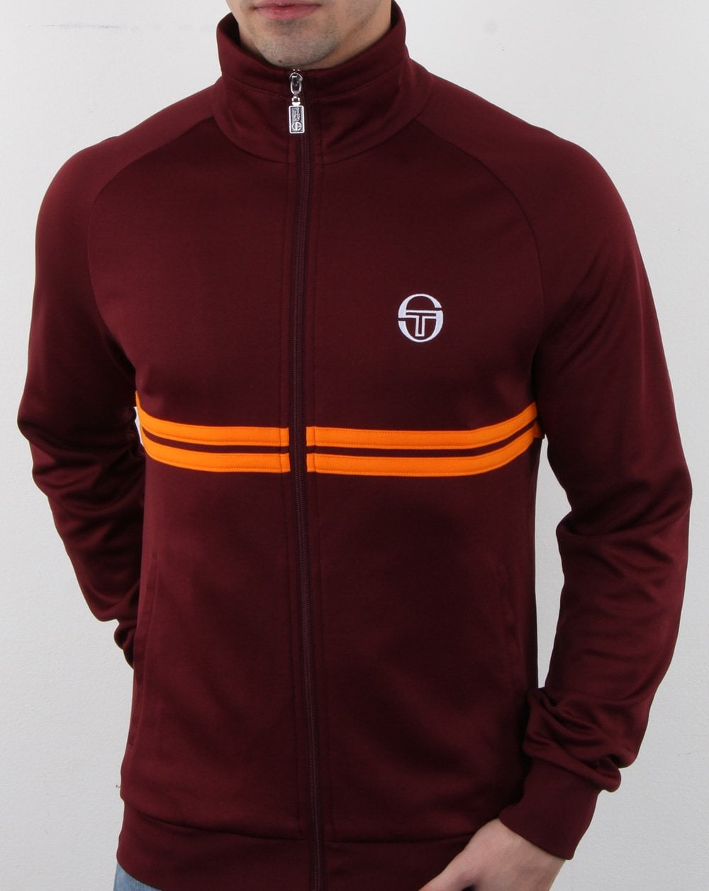 Sergio Tacchini Dallas Track Top Kastanienbraun/Orange
