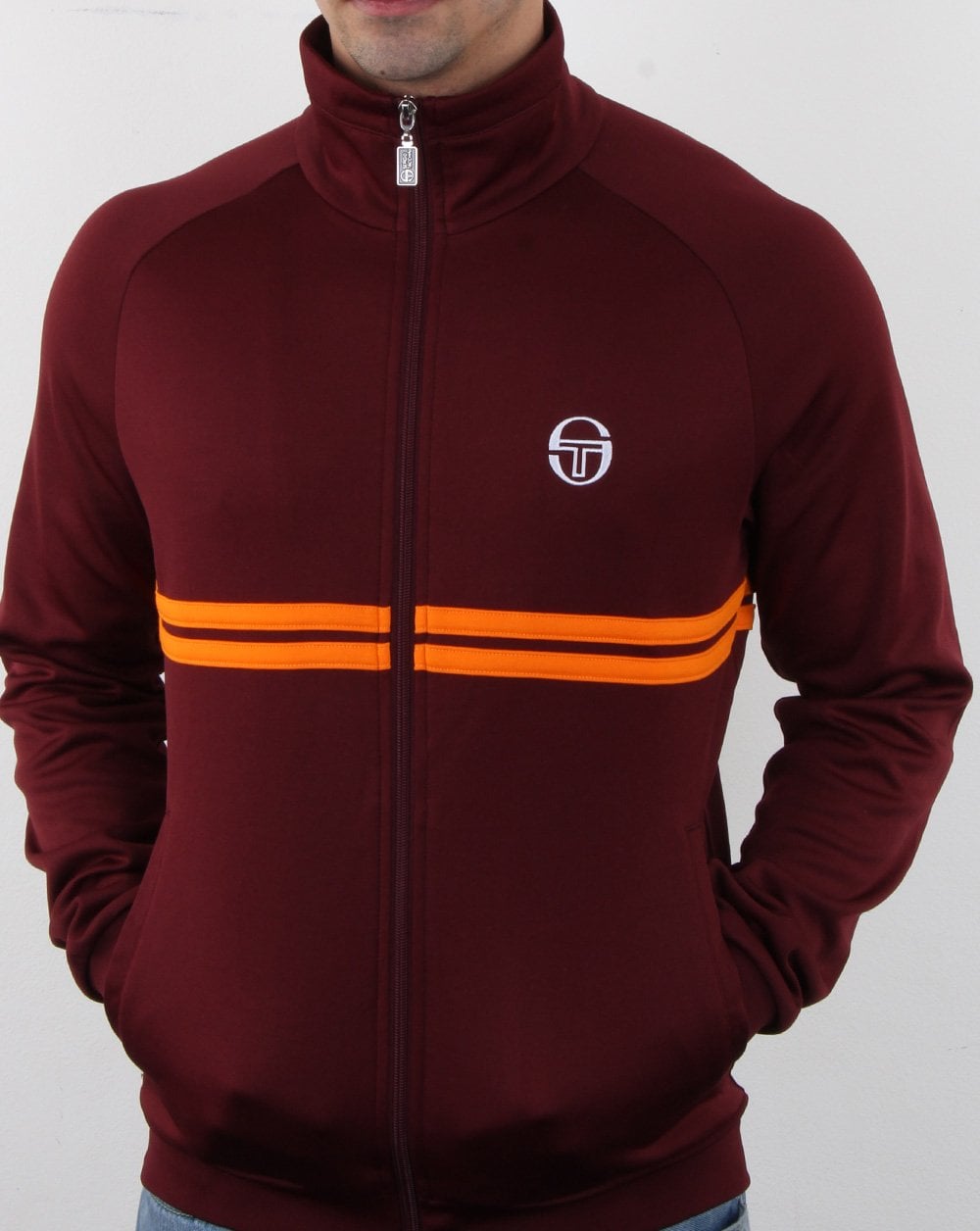 Sergio Tacchini Dallas Track Top Kastanienbraun/Orange