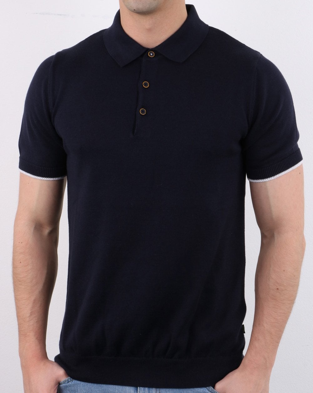 Knitted Polo Navy