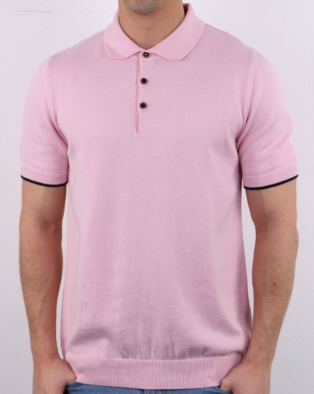 Strickpolo Rosa