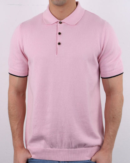 Strickpolo Rosa
