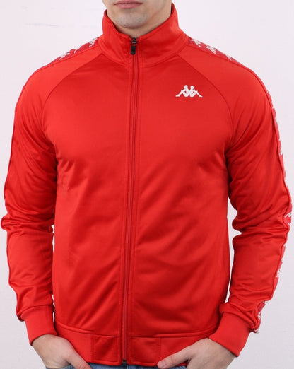 Kappa Banda Anniston Slim Track Top Red Blaze/Weiß