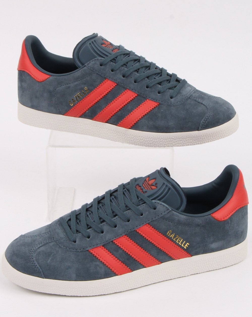 Adidas Gazelle Sneakers Slate Blue/Trace Scarlet