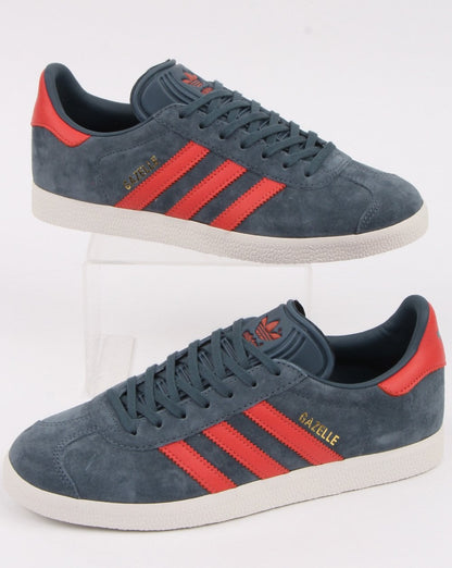 Adidas Gazelle Sneakers Slate Blue/Trace Scarlet