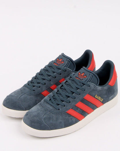 Adidas Gazelle Sneakers Slate Blue/Trace Scarlet