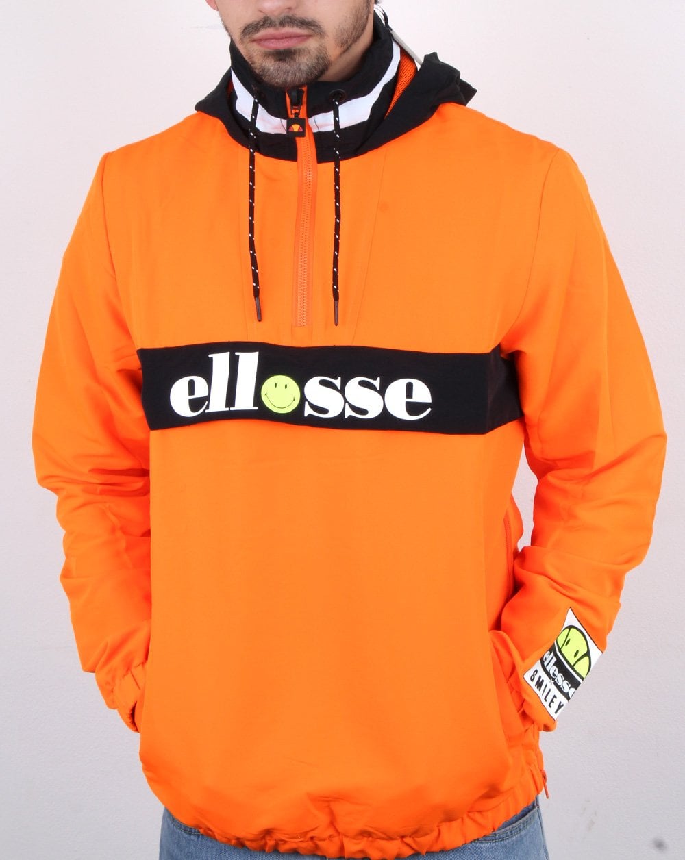 Ellesse Smiley Jacket Neon Orange