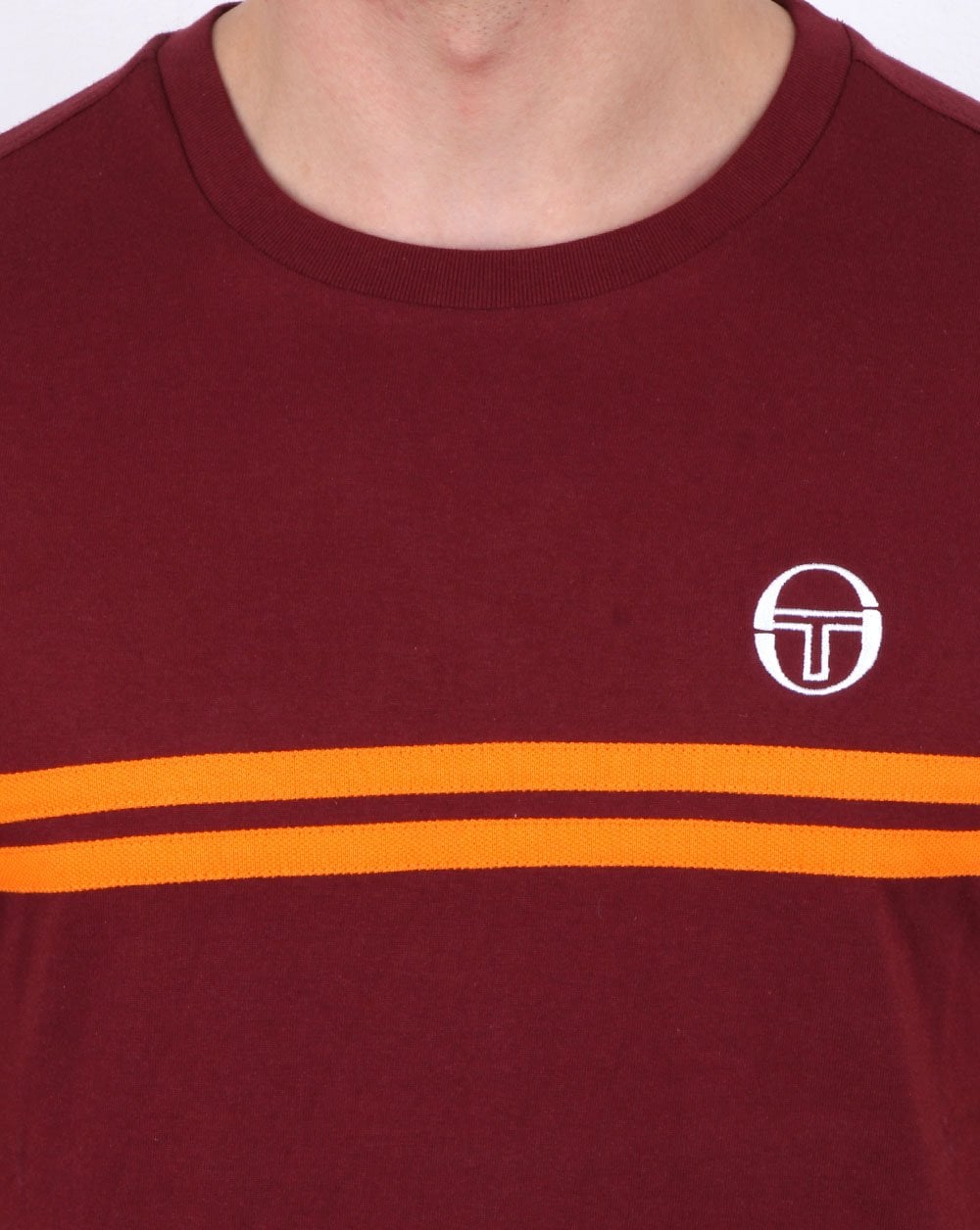 Sergio Tacchini Supermac T-Shirt Kastanienbraun/Orange