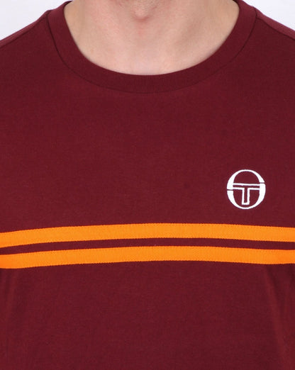 Sergio Tacchini Supermac T-Shirt Kastanienbraun/Orange