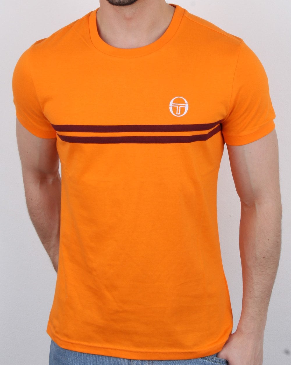 Sergio Tacchini Supermac T-Shirt Orange/Bordeaux