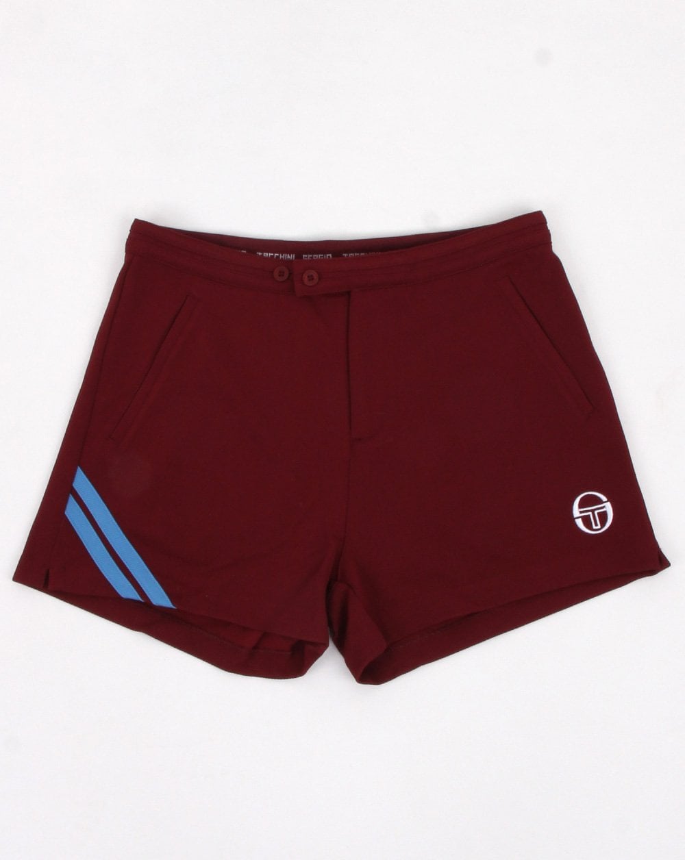 Sergio Tacchini Time Shorts Weinrot/Himmelblau