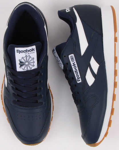 Reebok Classic Leder-Sneaker Marineblau/Weiß