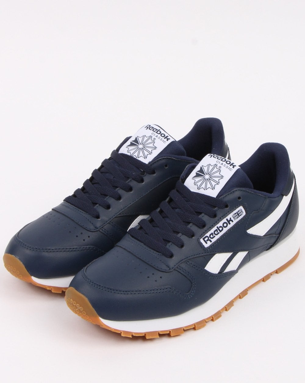 Reebok Classic Leder-Sneaker Marineblau/Weiß