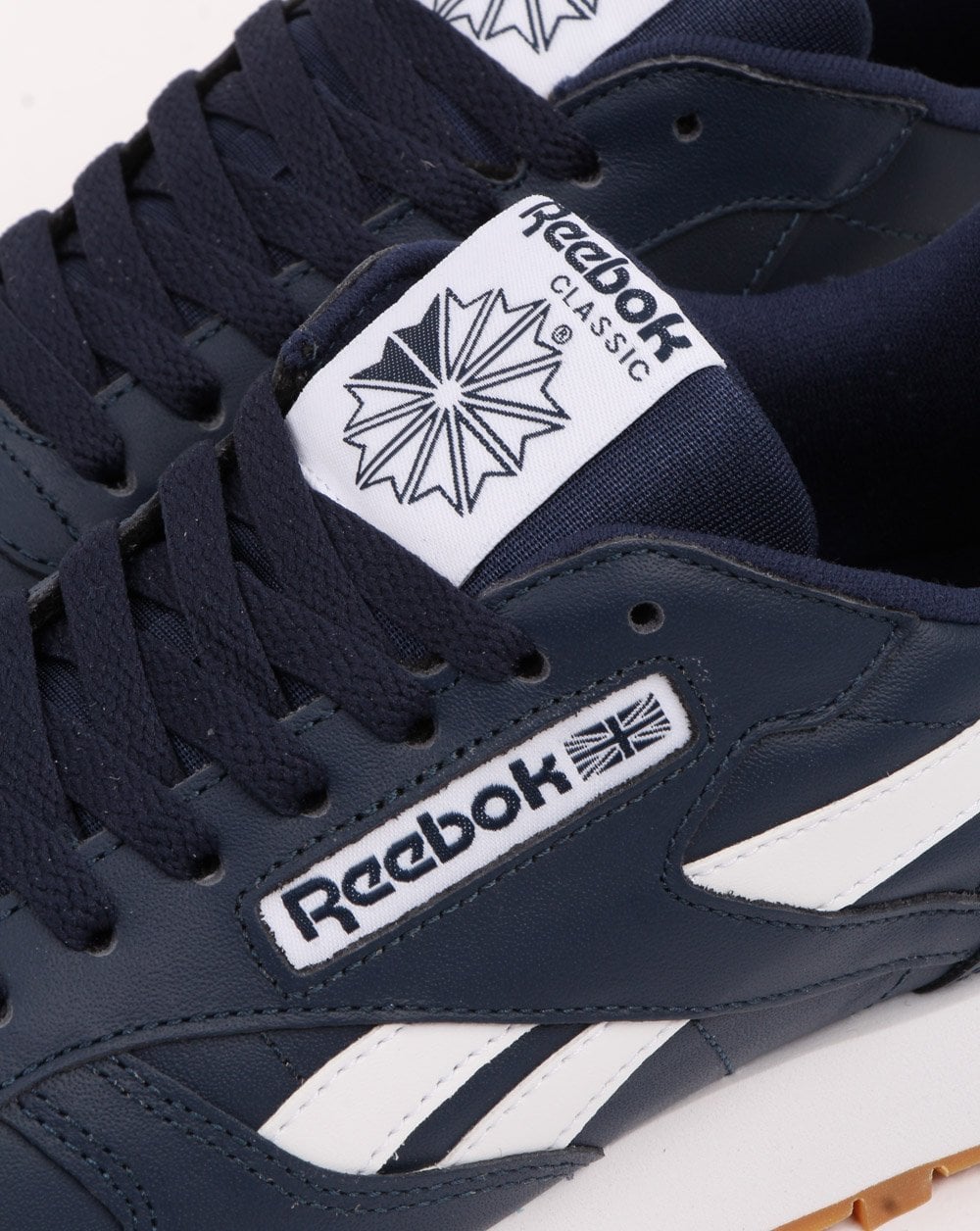 Reebok Classic Leder-Sneaker Marineblau/Weiß
