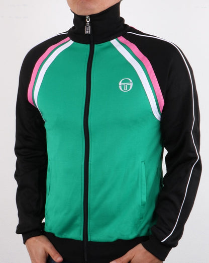 Sergio Tacchini Ghibli Trainingsjacke Frisches Grün/Schwarz/Pink