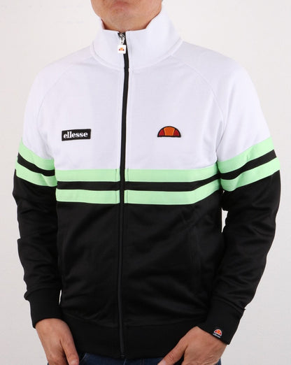 Ellesse Rimini Trainingsjacke Weiß/Schwarz/Grün
