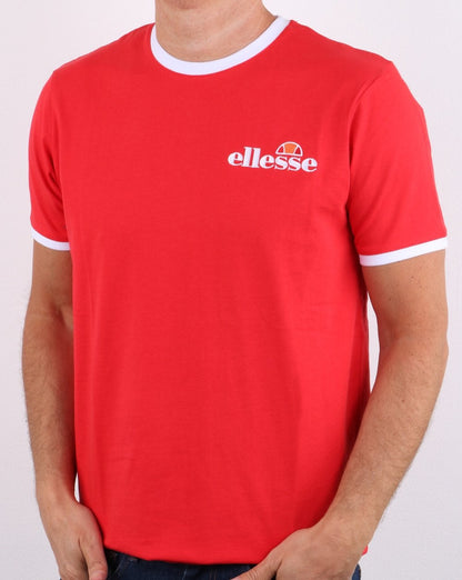 Ellesse Ringer T-Shirt Rot