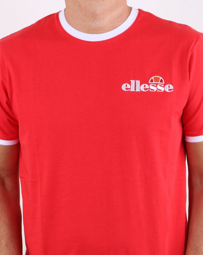Ellesse Ringer T-Shirt Rot