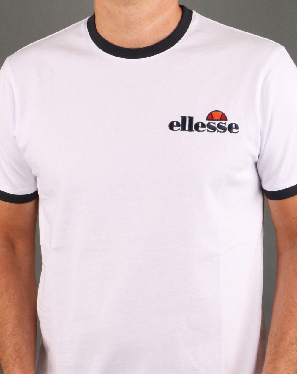 Ellesse Ringer T Shirt White