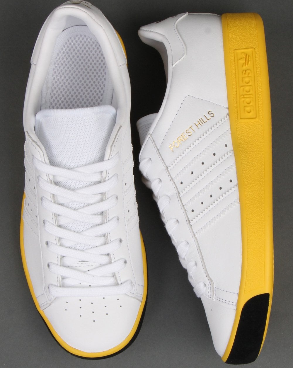Adidas Forest Hills Turnschuhe Weiß/Gelb