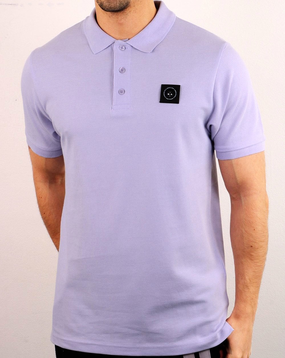 Marshall Artist Siren Kurzarm-Poloshirt Flieder