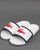Lacoste Croco Sliders White/Navy/Red