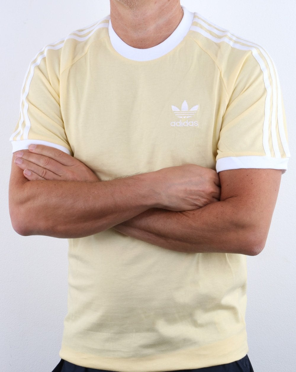 Adidas Originals 3 Stripes T Shirt Easy Yellow