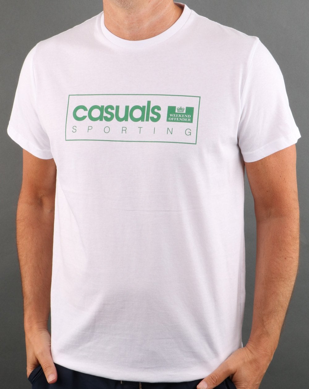 Weekend Offender Casuals International T-Shirt Weiß/Grün