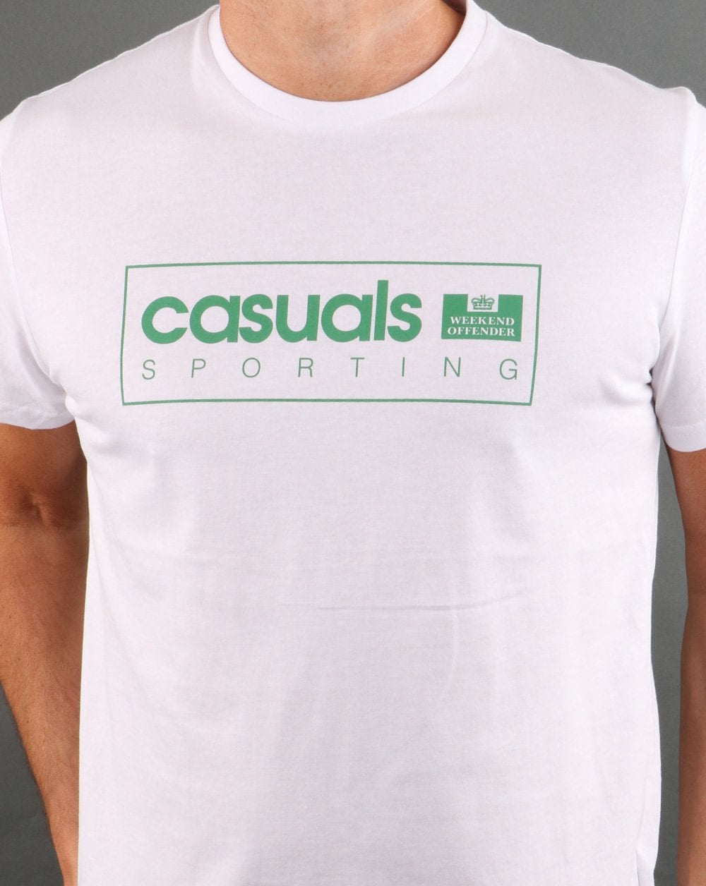 Weekend Offender Casuals International T-Shirt Weiß/Grün