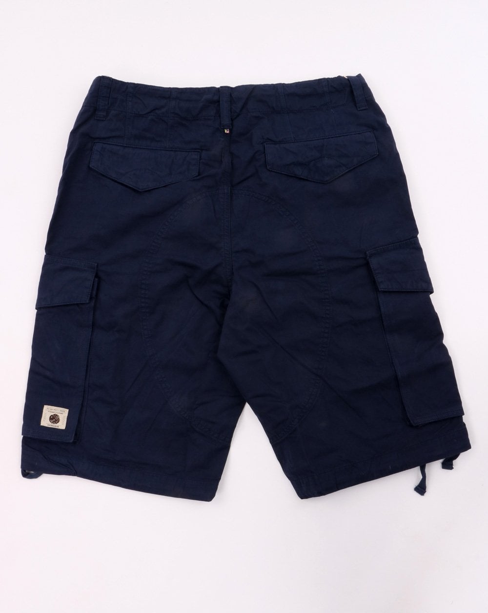 Pretty Green Connor Cargo Shorts, Marineblau