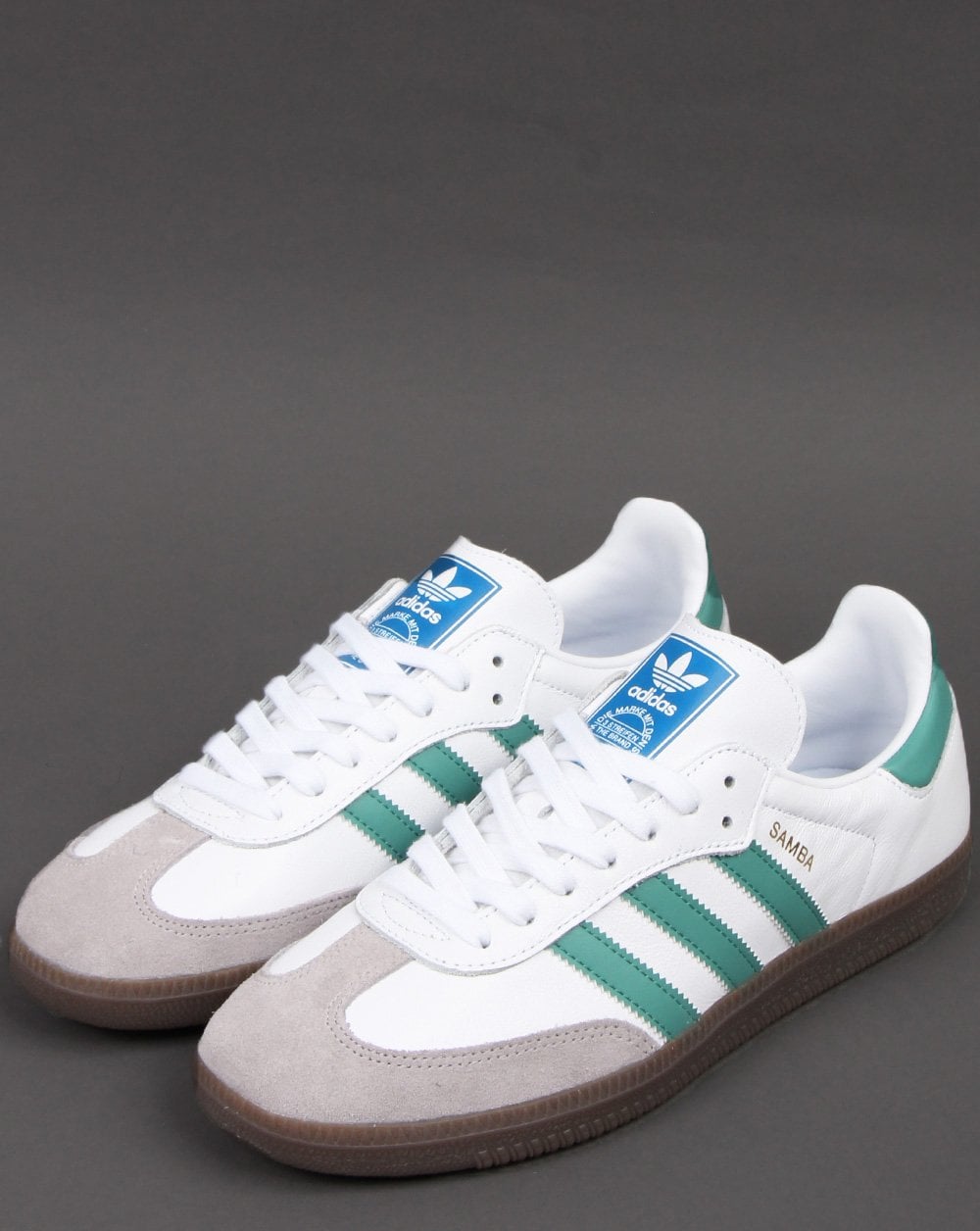 Adidas Samba Og Trainers White/Light Green