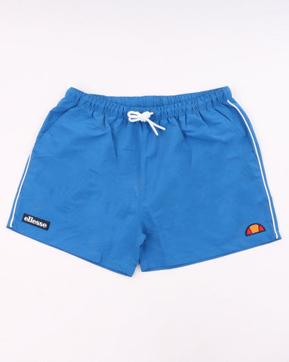 Ellesse – Badeshorts mit Paspelierung in Blau