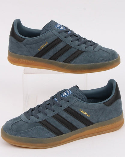 Adidas Gazelle Indoor-Sneaker grau/schwarz