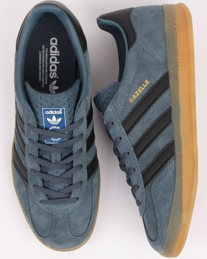 Adidas Gazelle Indoor-Sneaker grau/schwarz
