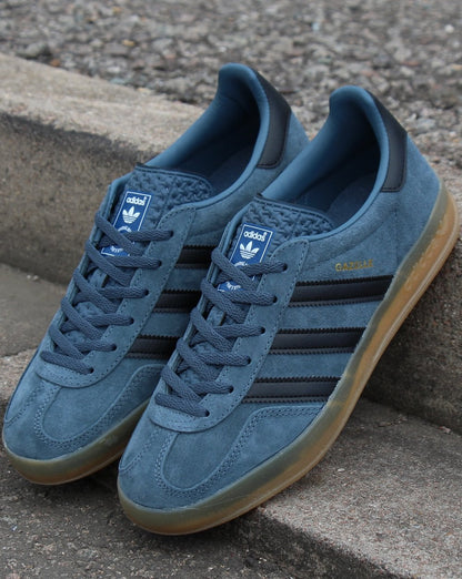 Adidas Gazelle Indoor-Sneaker grau/schwarz