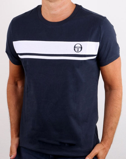 Sergio Tacchini Masters T-Shirt Marineblau/Weiß